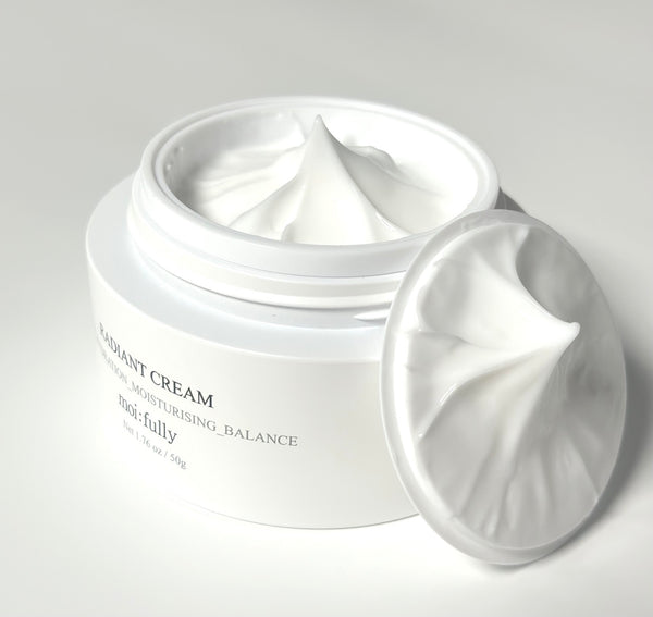 moi:fully RADIANT CREAM 1.76oz Kビューティー、プレミアム、フェイスクリーム、深い保湿、肌のバランス、スキンケア、すべての肌タイプ