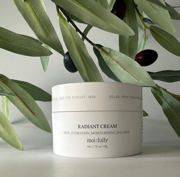 moi:fully RADIANT CREAM 1.76oz Kビューティー、プレミアム、フェイスクリーム、深い保湿、肌のバランス、スキンケア、すべての肌タイプ