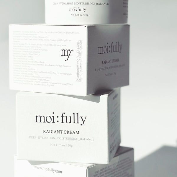 moi:fully RADIANT CREAM 1.76oz Kビューティー、プレミアム、フェイスクリーム、深い保湿、肌のバランス、スキンケア、すべての肌タイプ